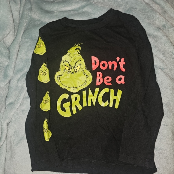 Grinch Black Kids Shirt - Picture 2 of 4